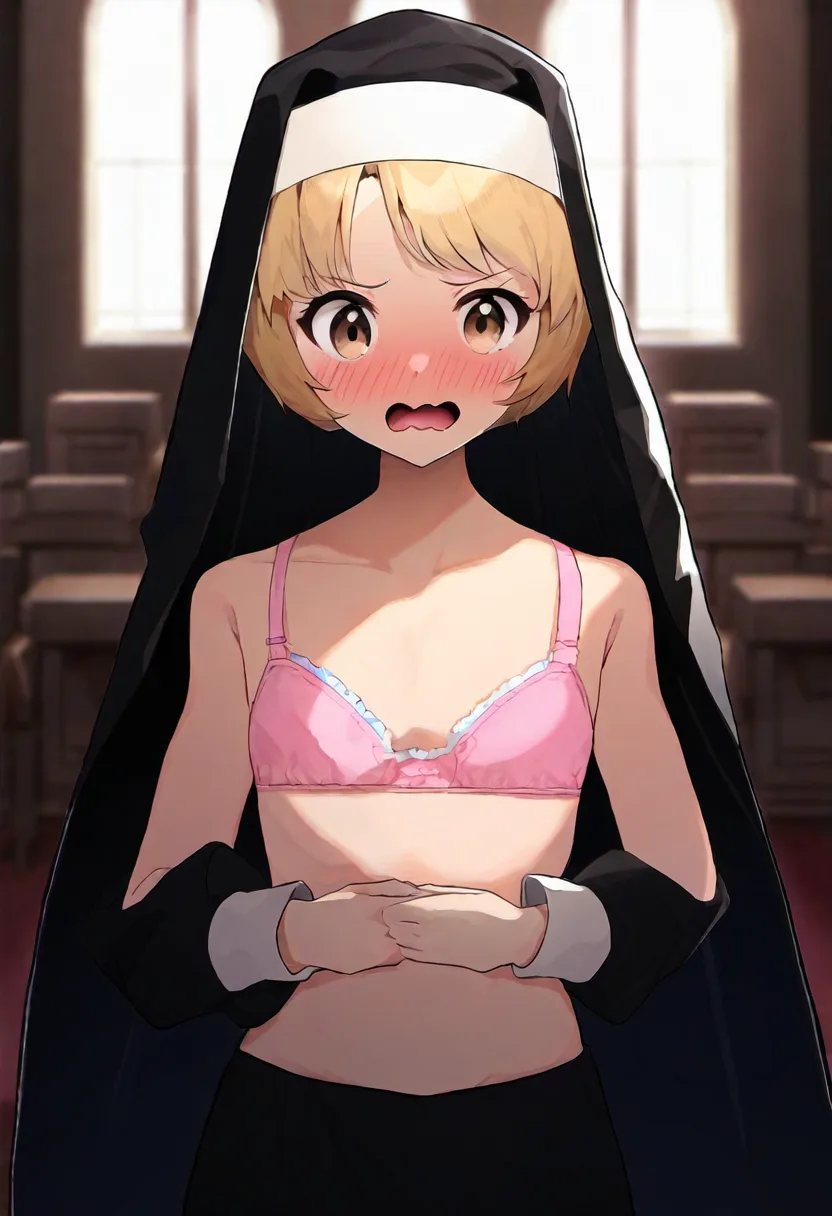 焦るシスター