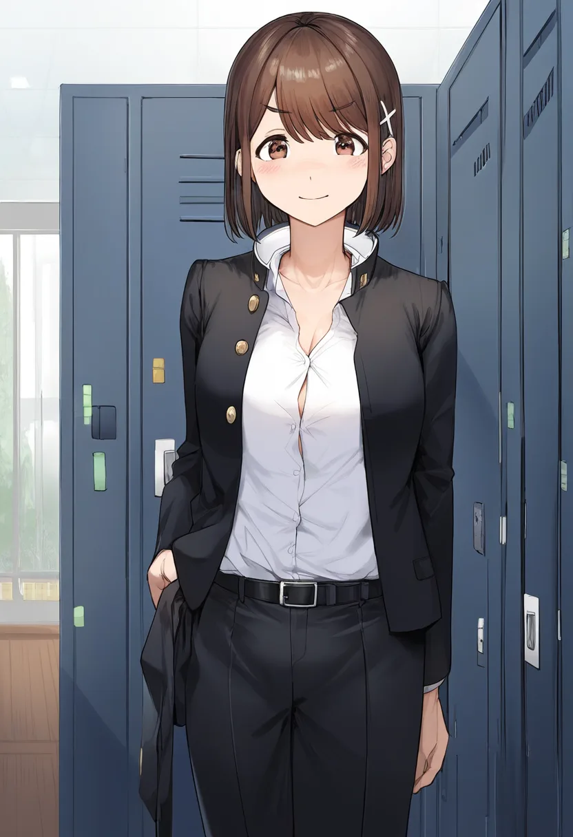 はにかむ同期