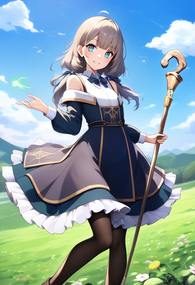 銀髪女魔法使い