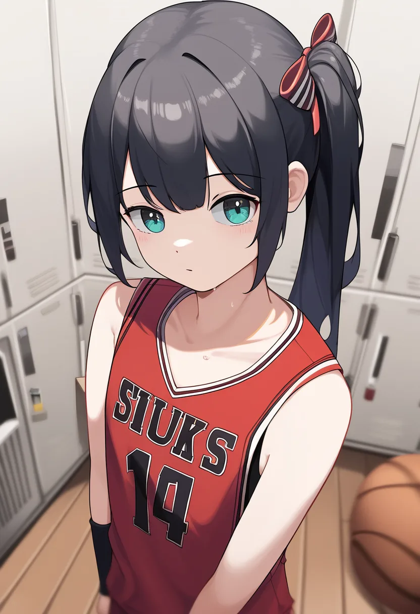 黒髪ポニテ少女