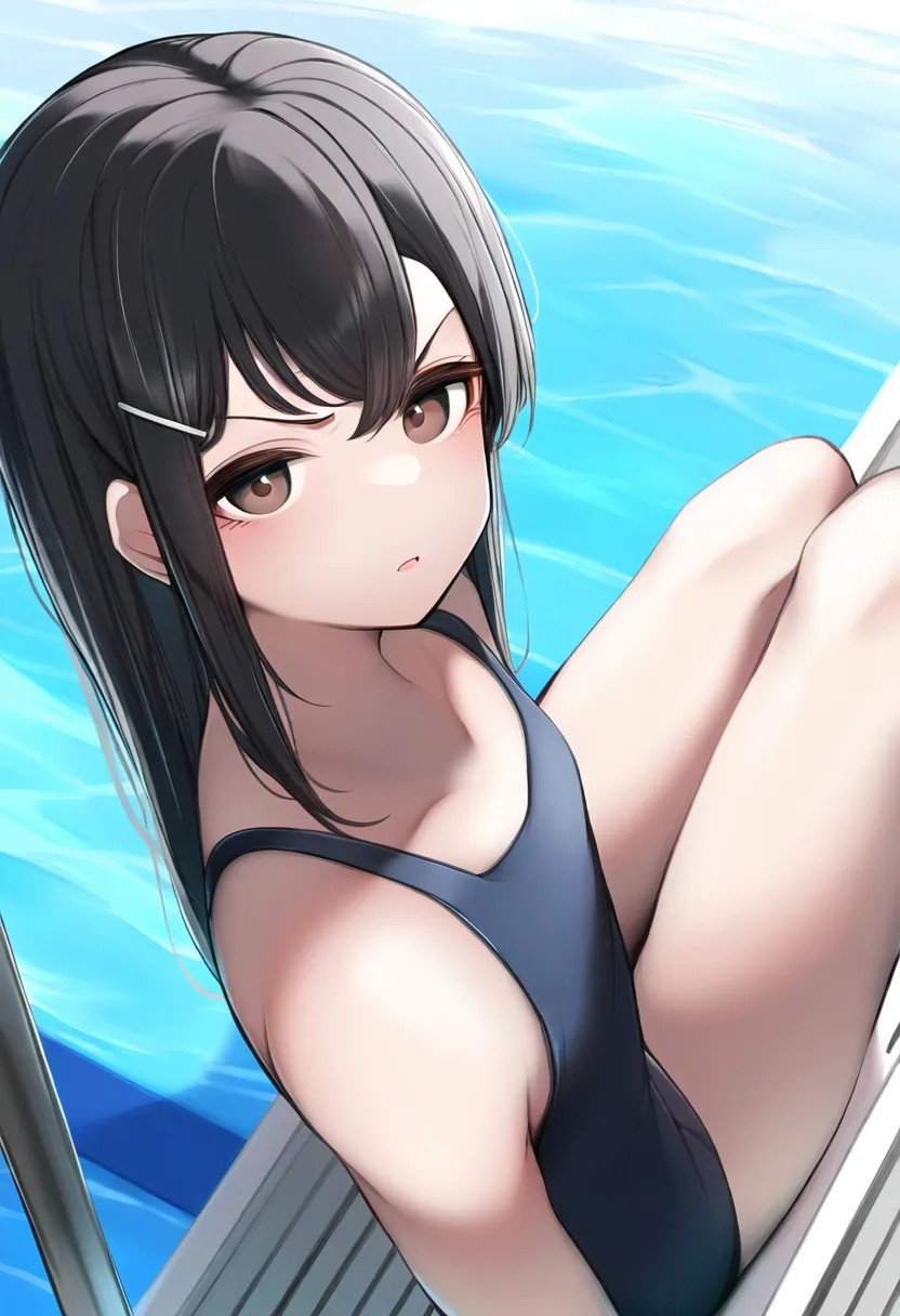 黒髪女子怒り