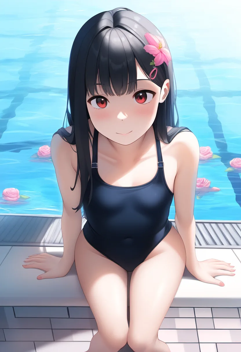 黒髪女子