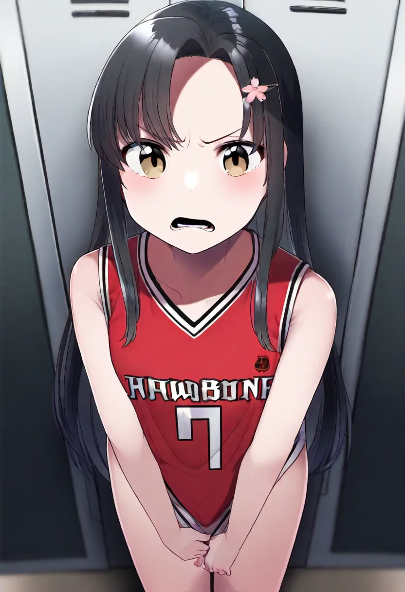 バスケ美少女ボトムレスで怒り