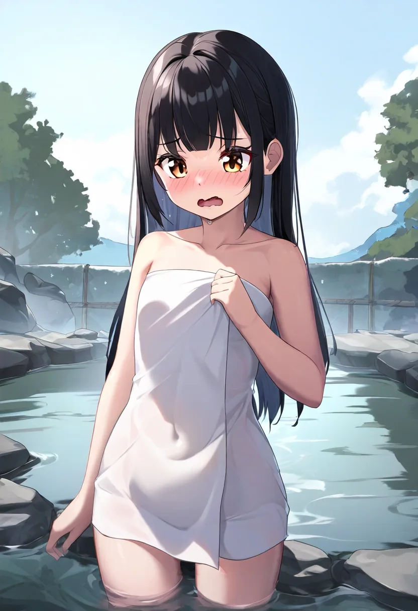 ちっぱい先輩、タオルが外される