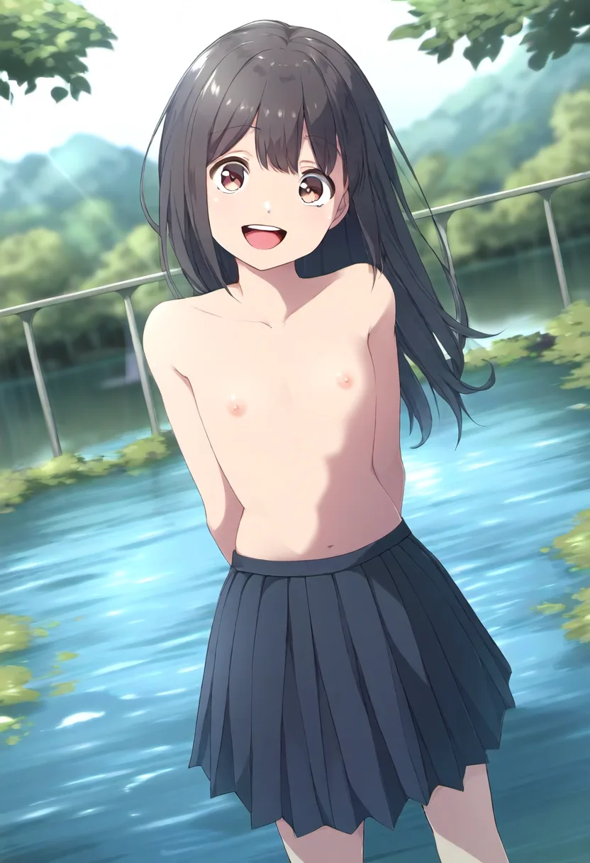脱ぎかけの美少女