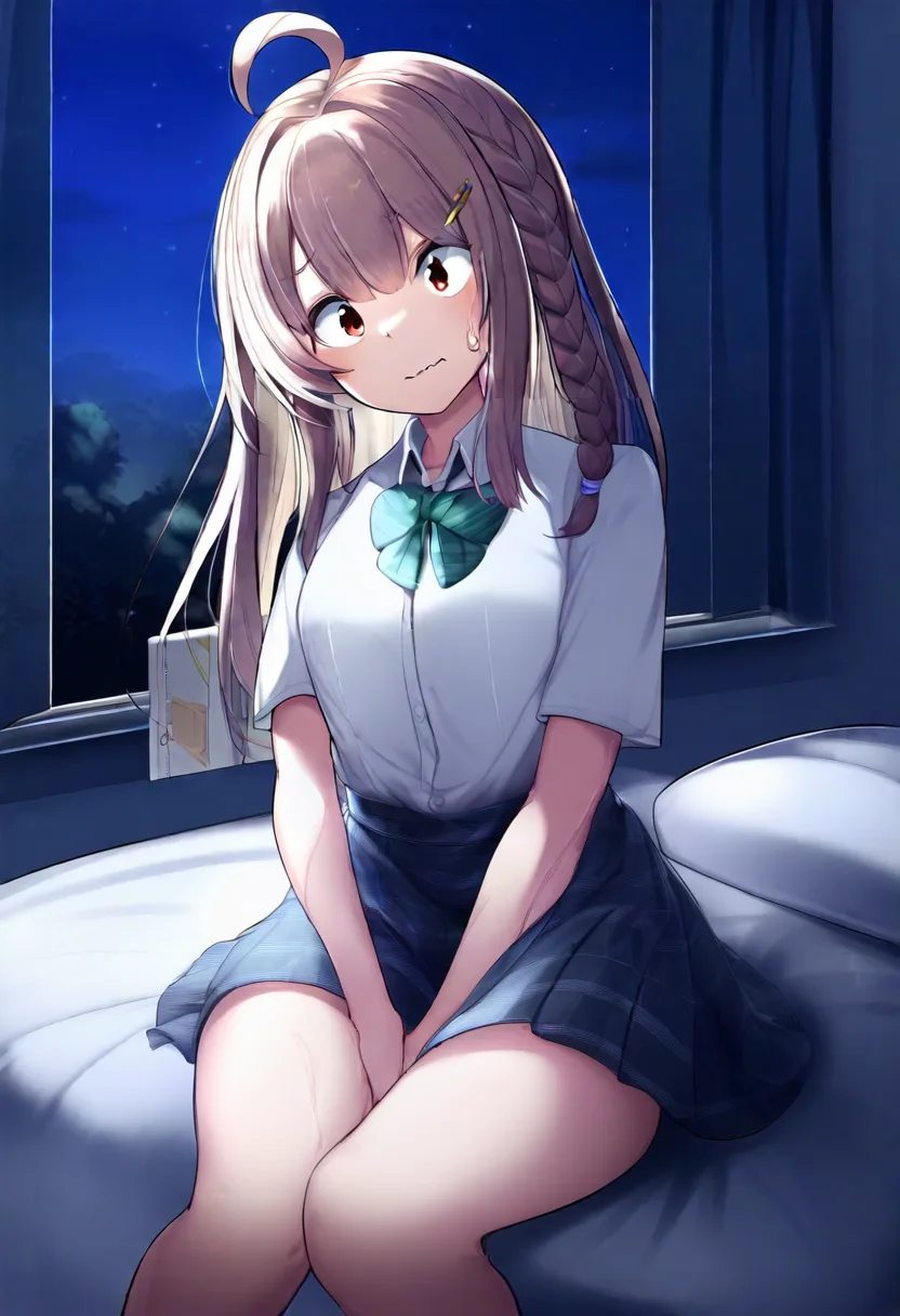誤魔化そうとする妹