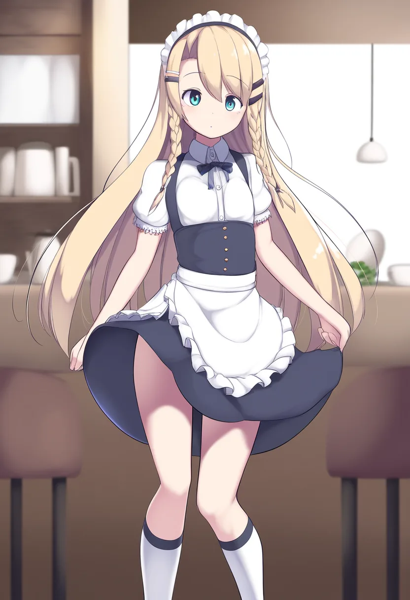 金髪のフレンチメイドさん