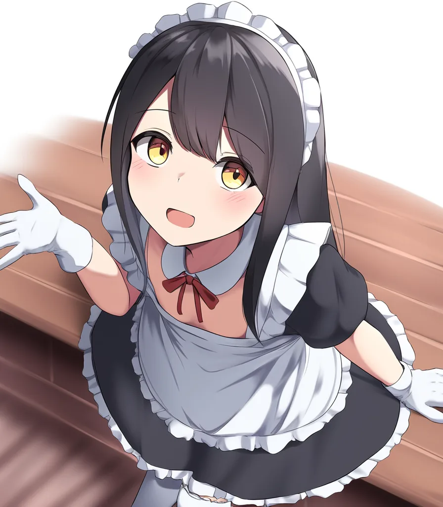 黒髪メイドさん