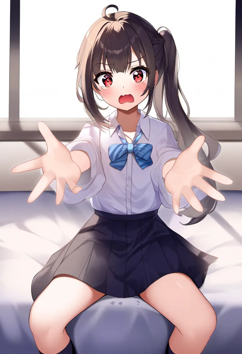誤魔化そうとする妹