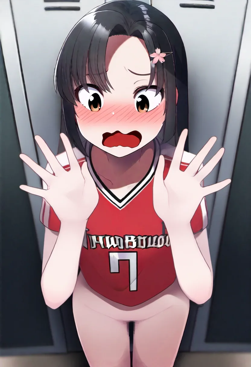 バスケ美少女恥ずかしがる