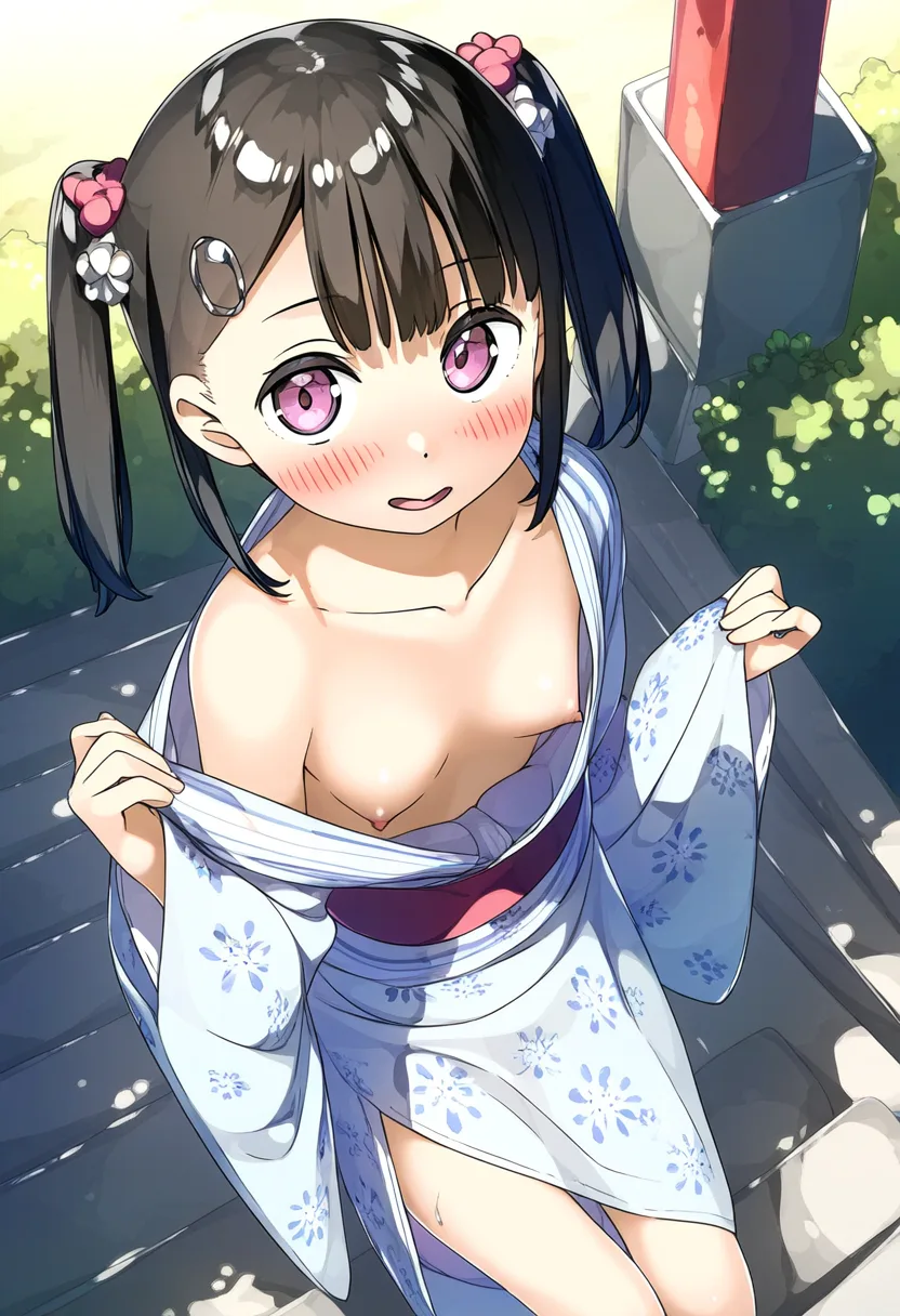 無意識におっぱい全部丸出しの女子