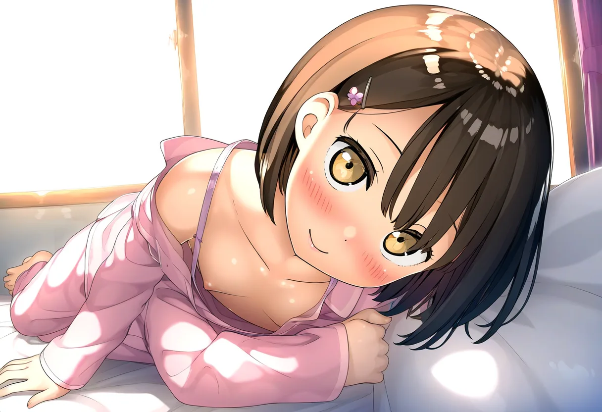 見えていることに気づいてなさそうな幼馴染。