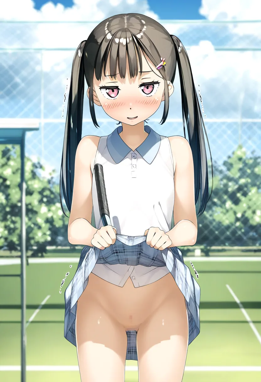 ラケットの位置がおかしいが、まぁ気にならない卓仕上げ女子。