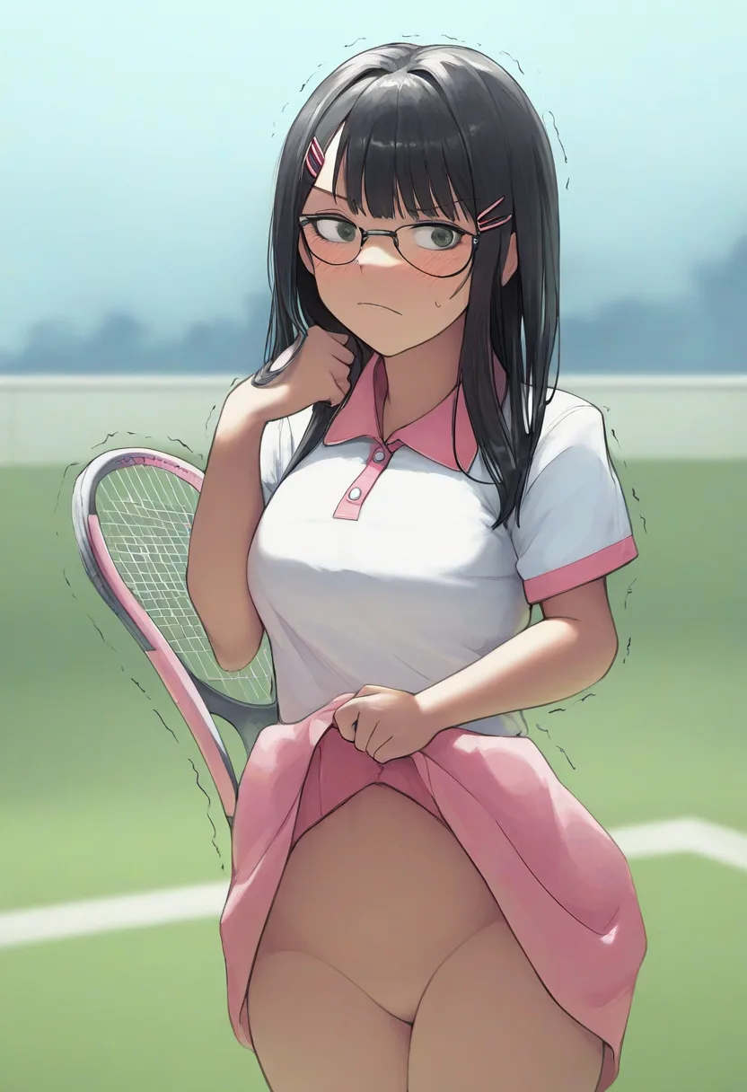 たくしあげるテニス女子は結局エロい。