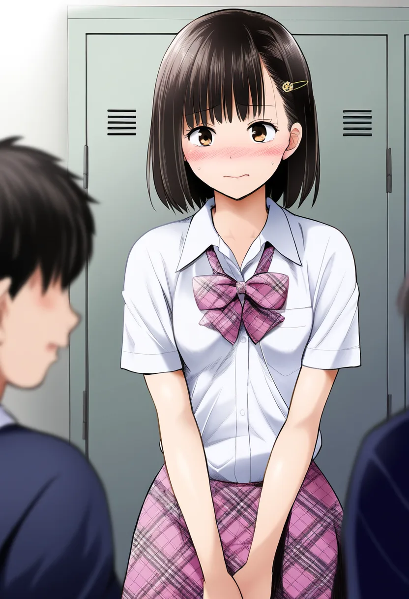 脱ぐ前の女子