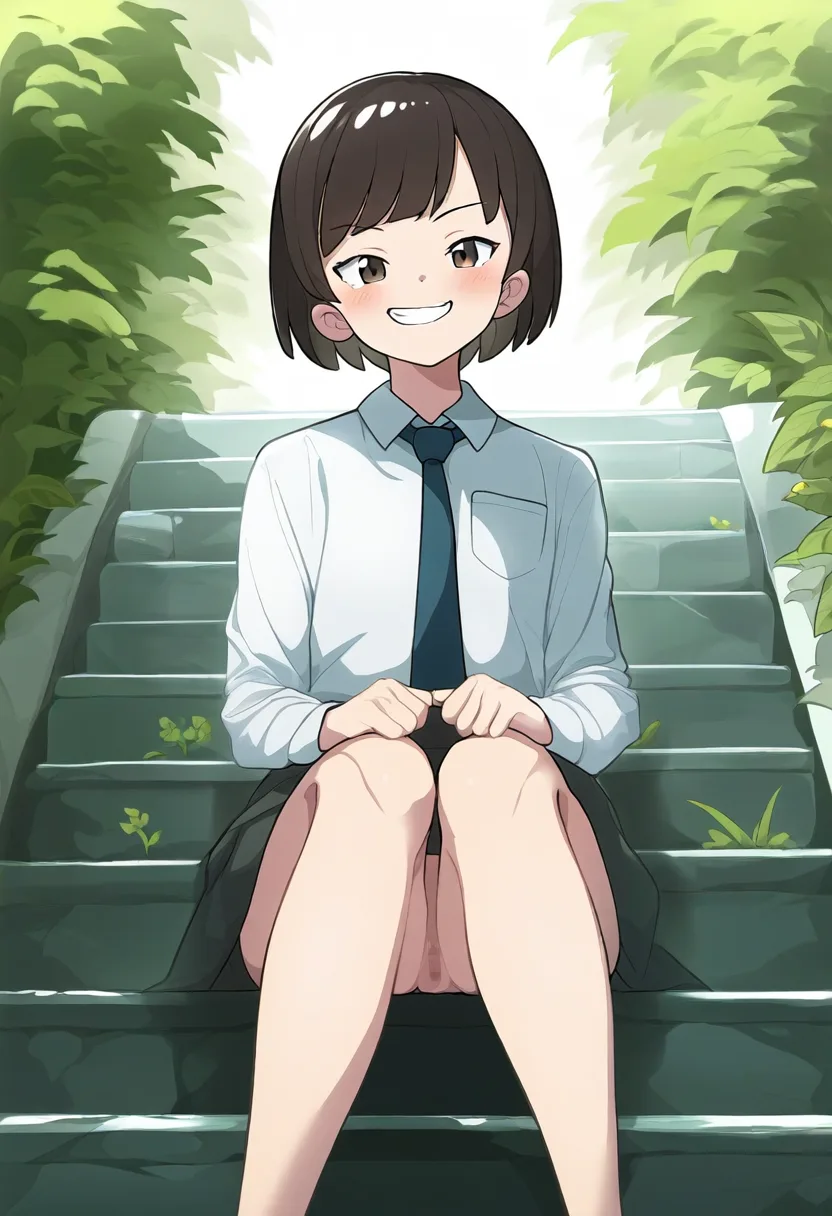 わからせたい笑顔のまんちら女子