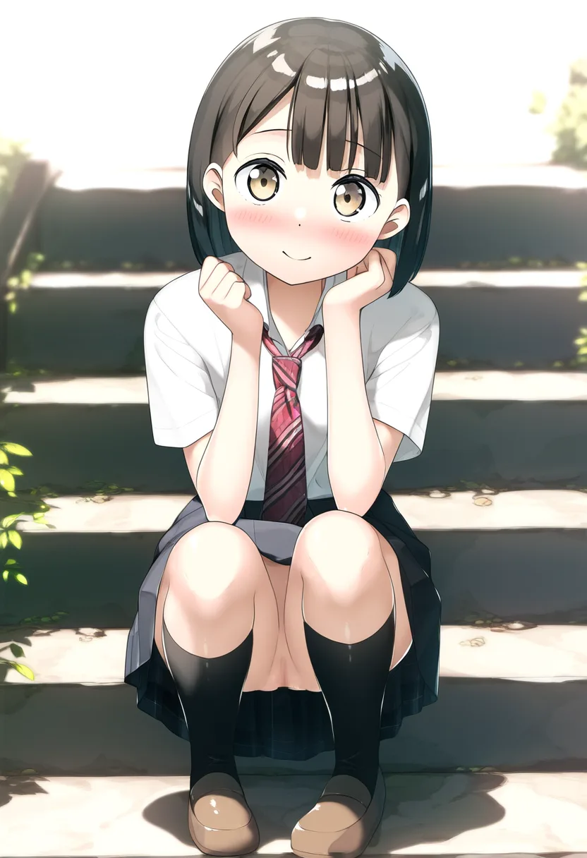 頬杖ついてまんちら