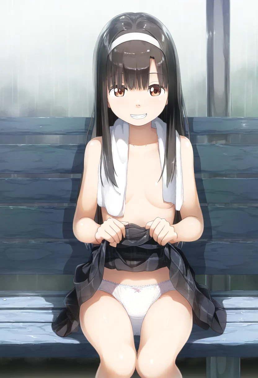 ご褒美にパンツ見せてくれた女子。