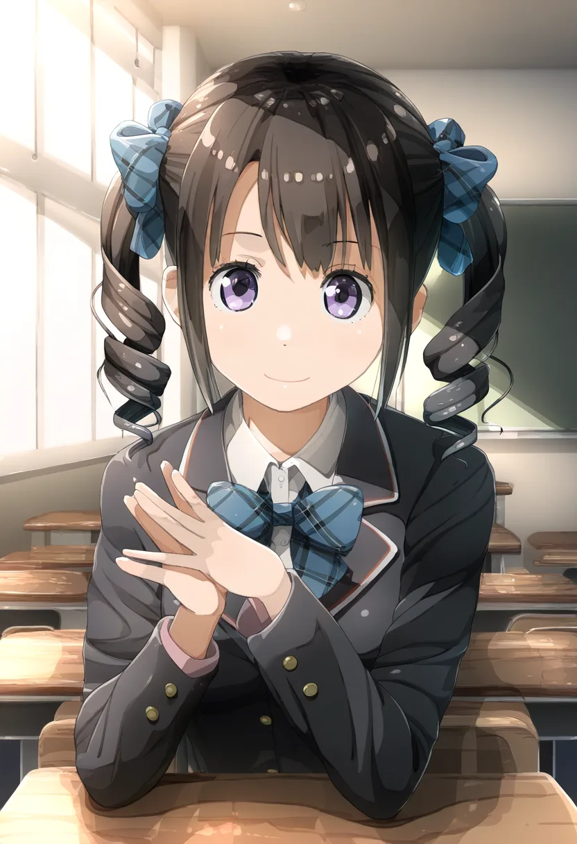 ちょっと大人っぽいツインテ女子。