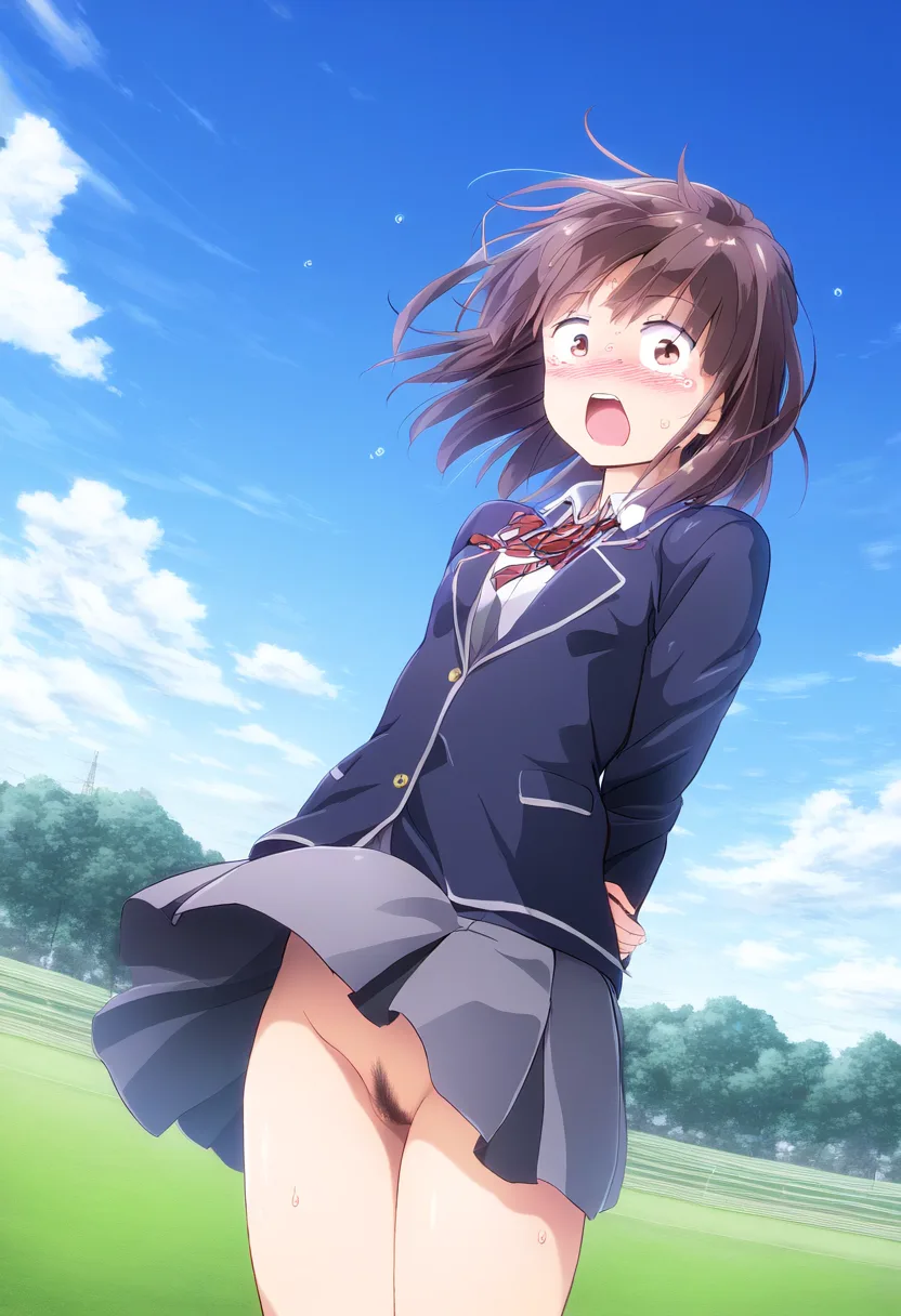 やらかし女子はノーパンで外に立つのが義務です。