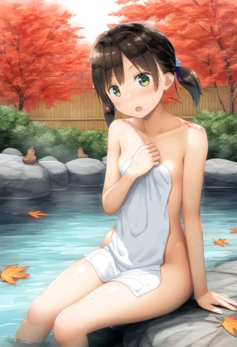 ツインテ女子と会話中。こっちはビンビンです。
