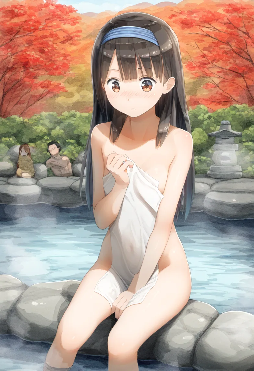 可愛い女子が温泉にいたお話。