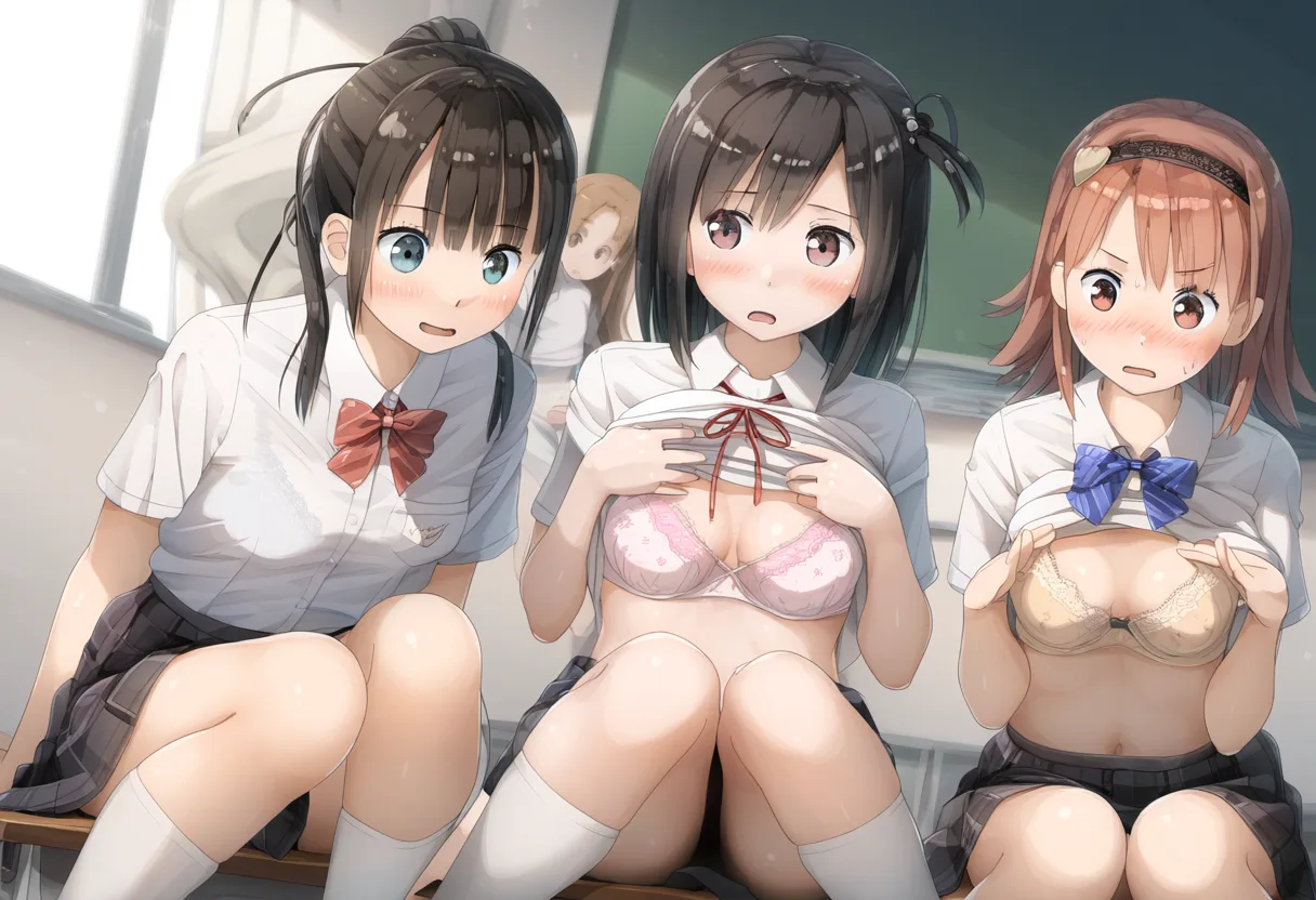 心霊写真っぽいが三人が綺麗だからまあいいか。