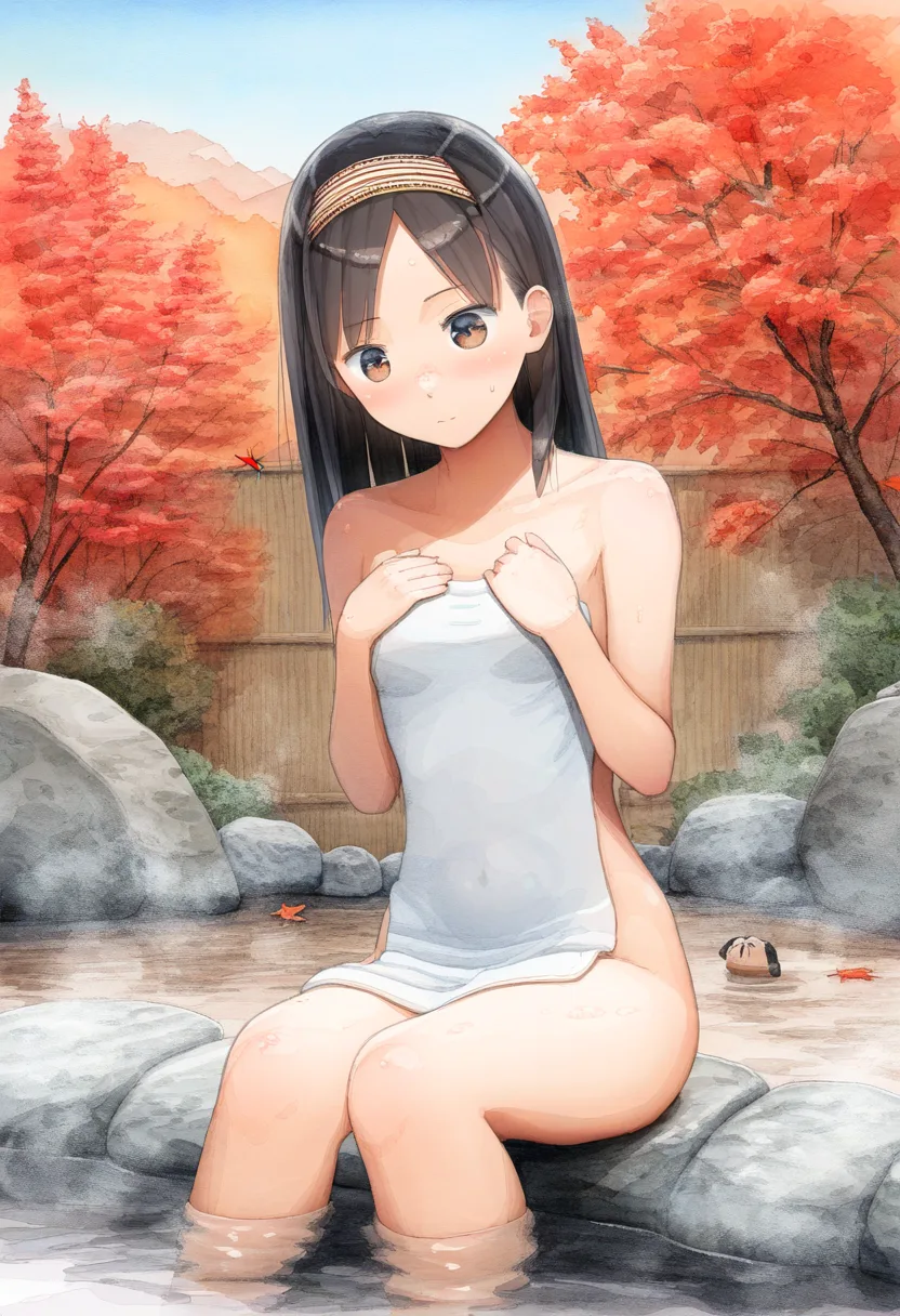秋の温泉女子は隠れているかチェックしてます。