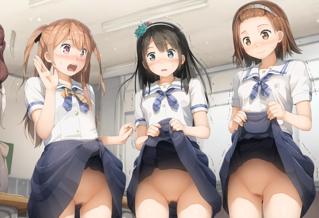 震えながらも見せてくれる三人の女子たちがもれなく可愛い。