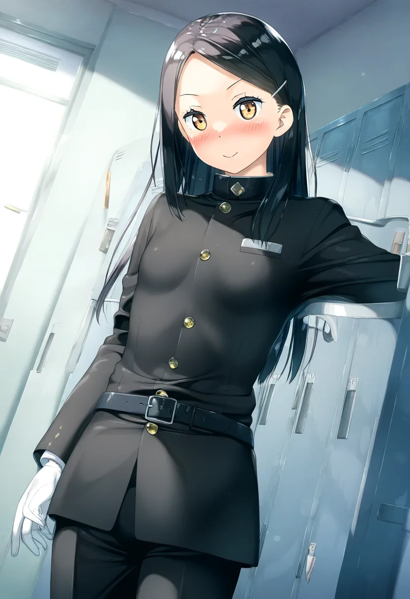 可愛すぎる女の子は学生服を着ている