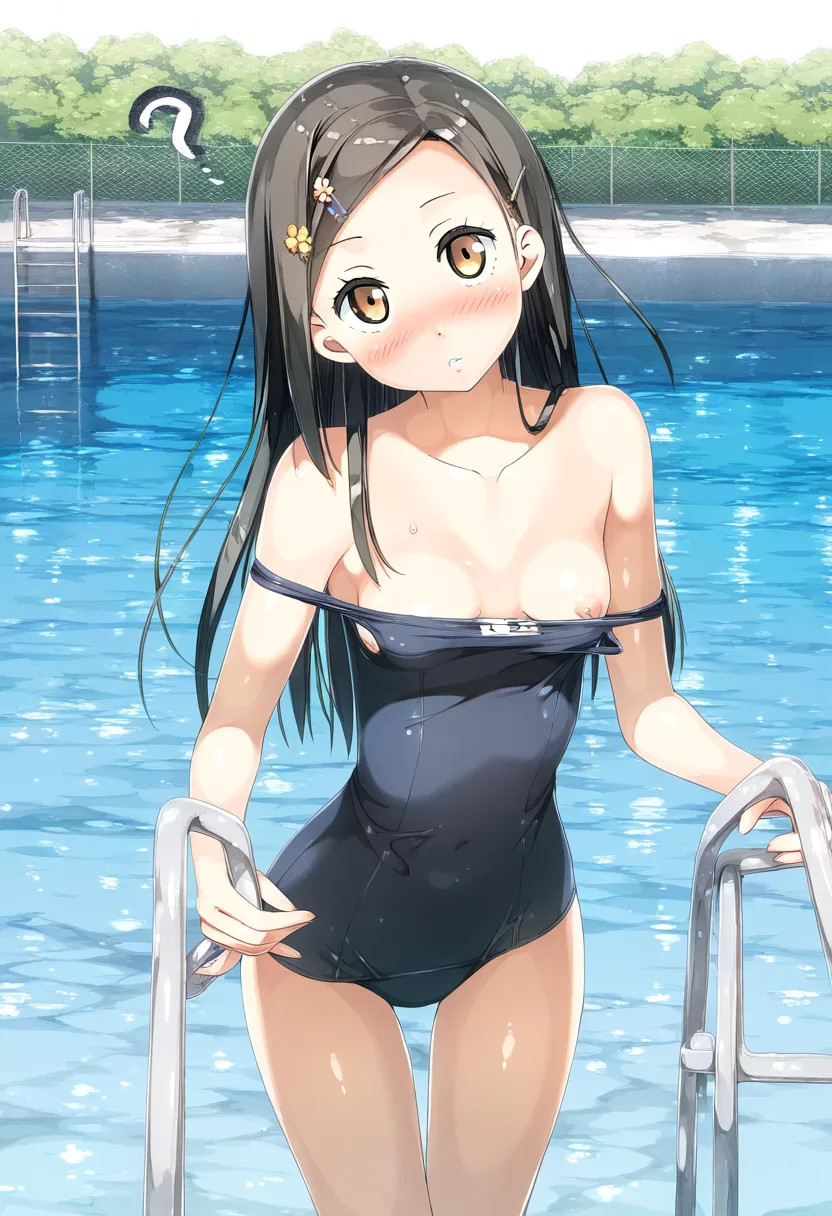可愛すぎる女の子は水泳部でチラリしてる