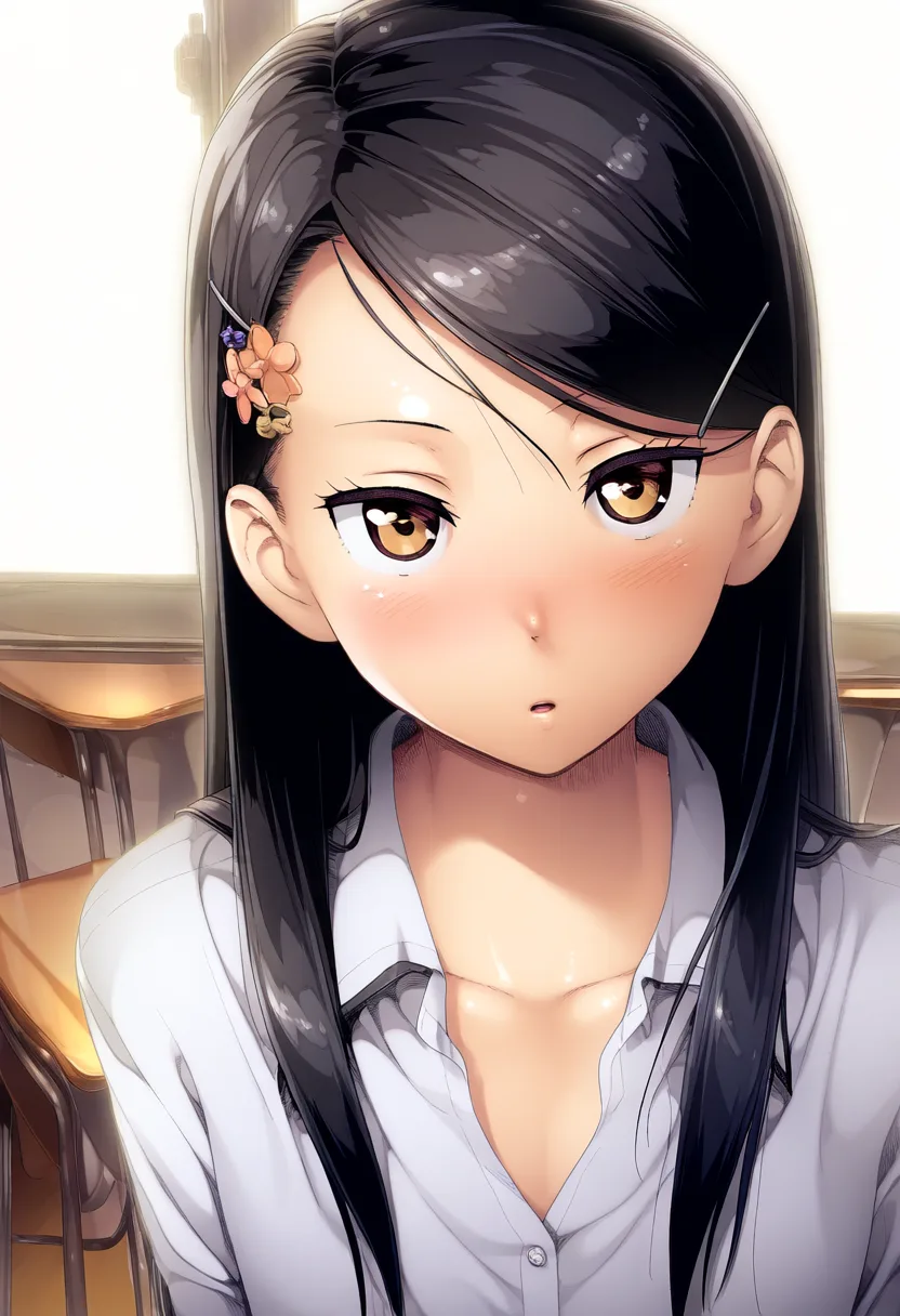 性行為する。この吊り目黒髪のお嬢と。