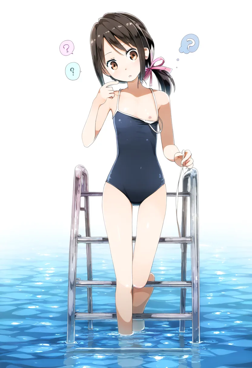 黒髪ポニーテール女子は水泳部