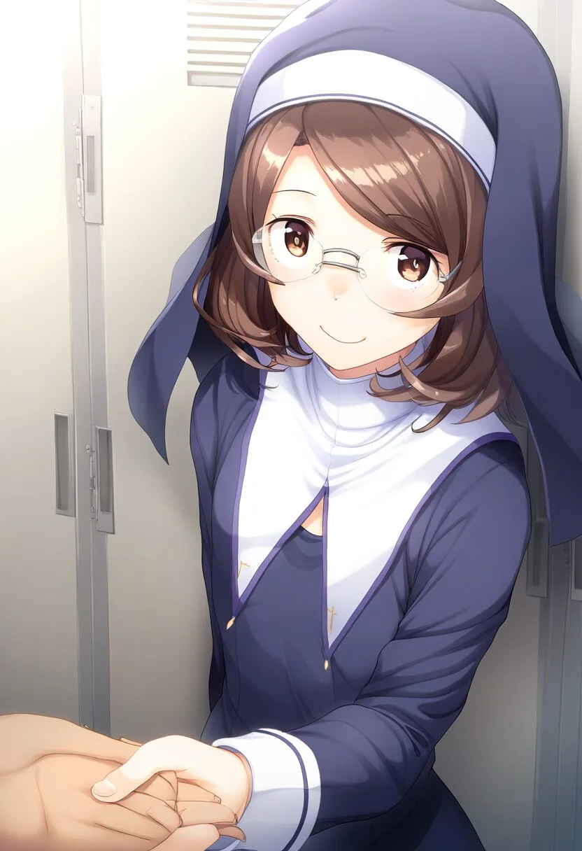 ロッカールームにいるみのりさん