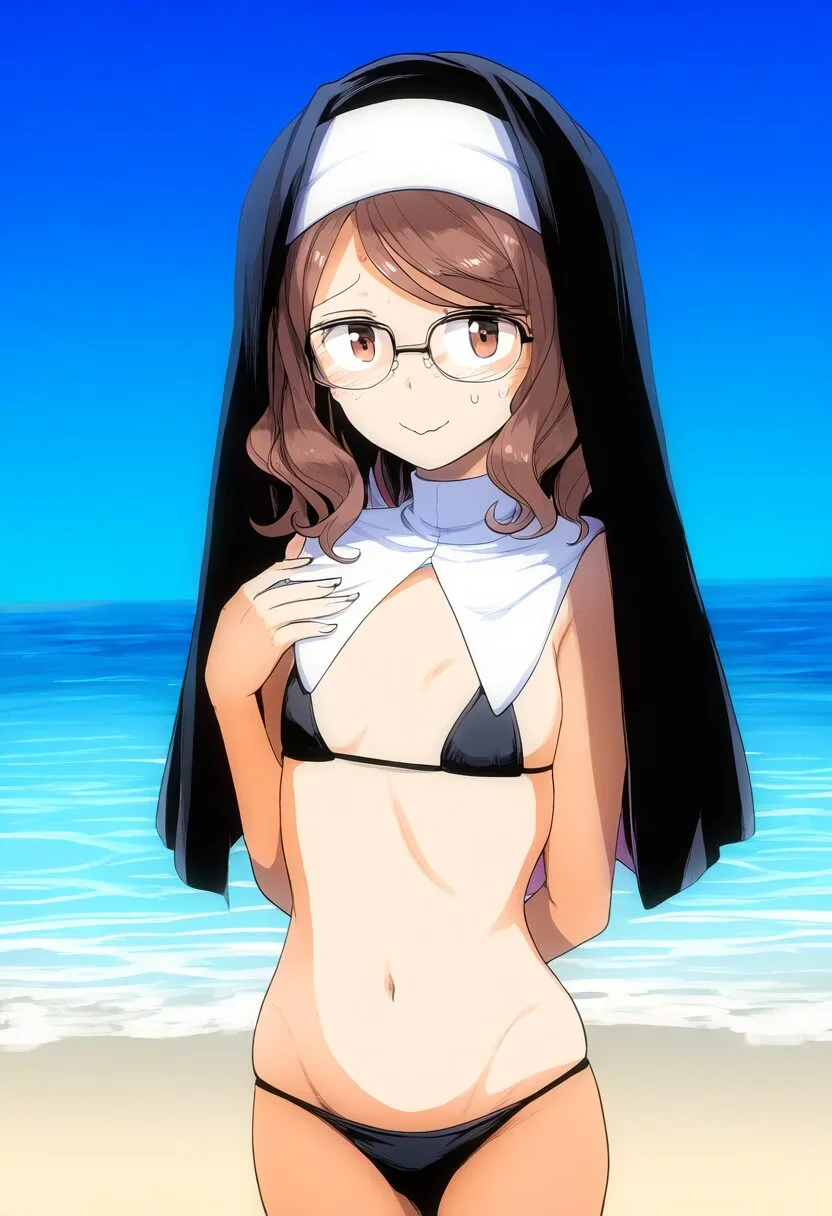 水着を着たみのりちゃん