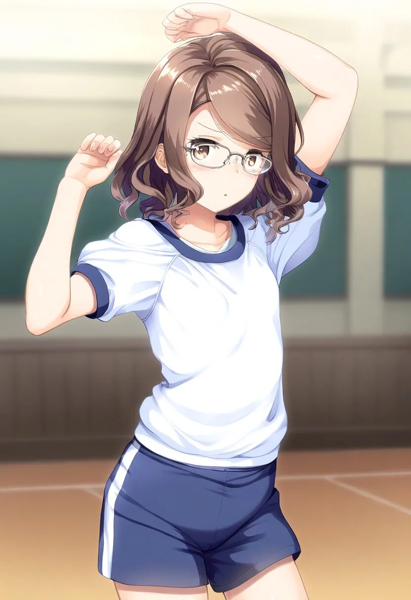 体操服で楽しそうなみのりさん