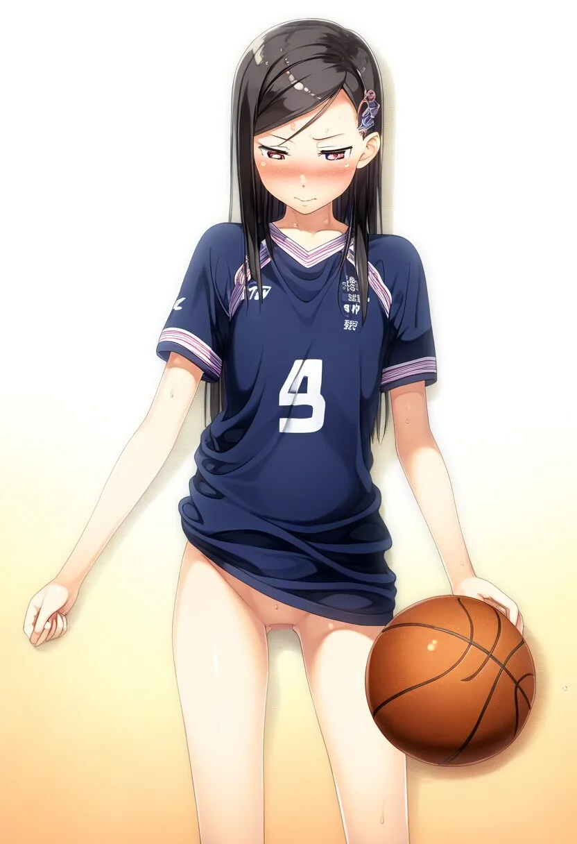 やらかしたお嬢様系女の子はノーパンでバスケ