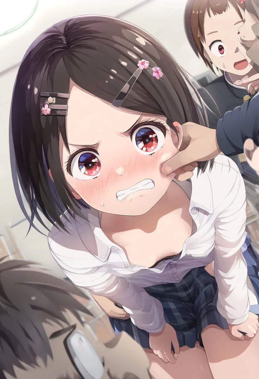 黒髪ぱっつん女子は脱がされてしまう。保健室で。