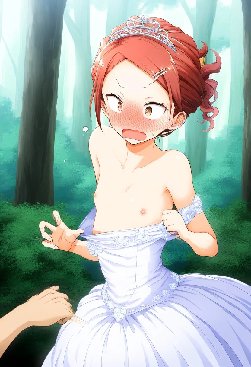 ドレスを引っ張られた夏霧あかね