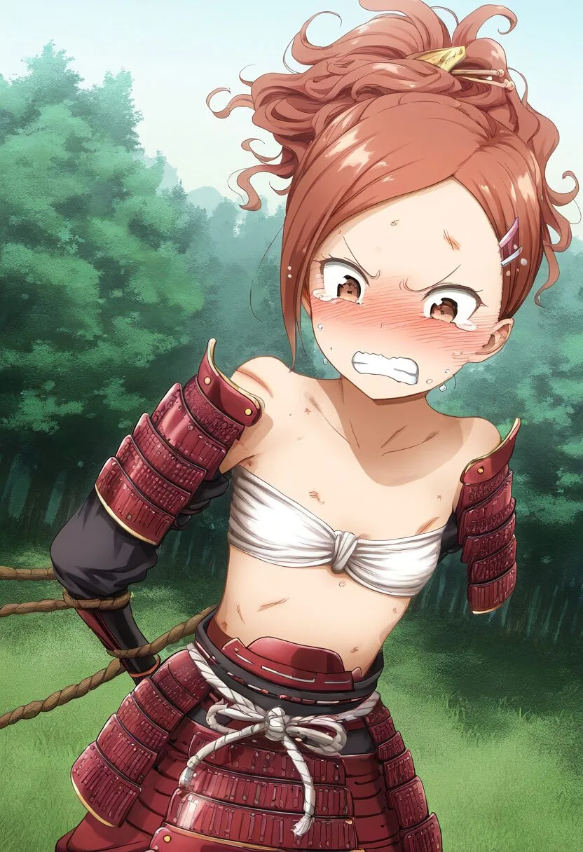 捕縛された気の強そうな女の子