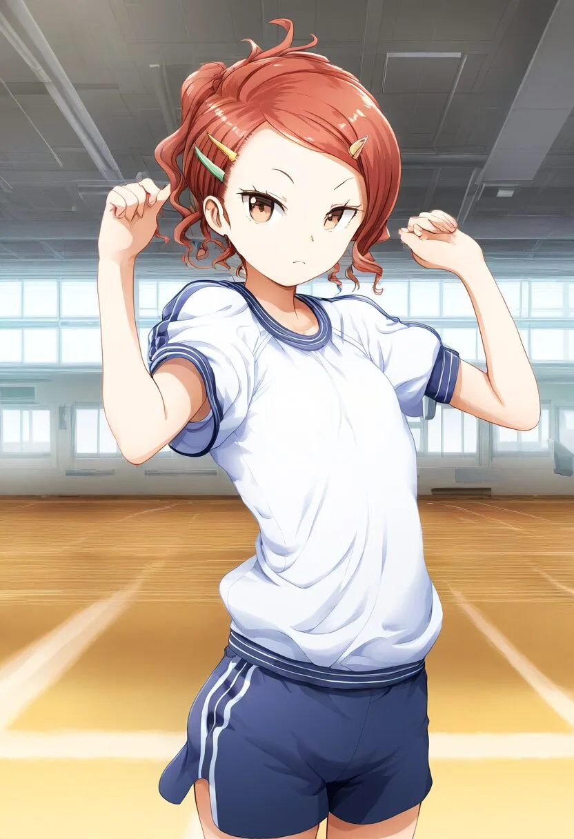 夏霧は体操服を着ている