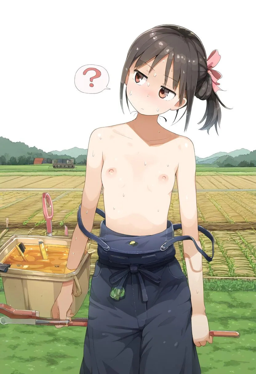 黒髪ポニテ女子は仕事中