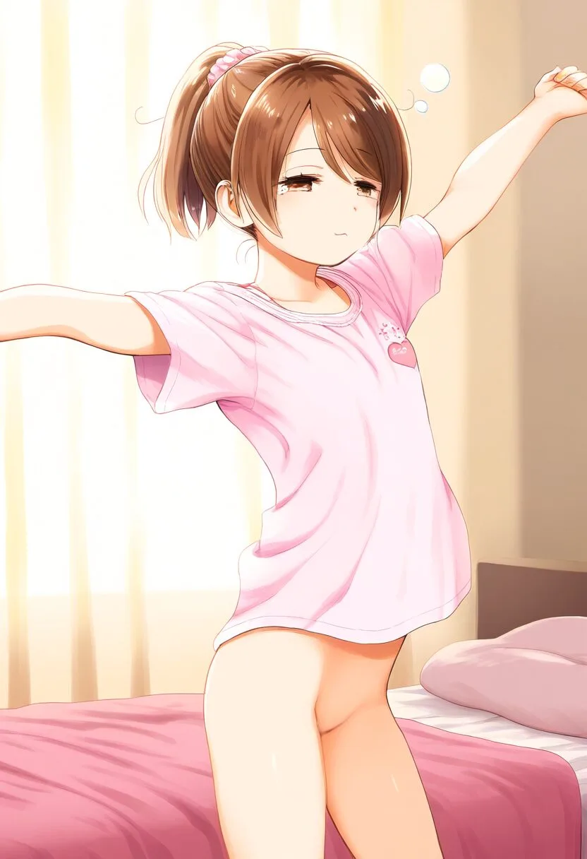 下が見えているのに無自覚なまどか