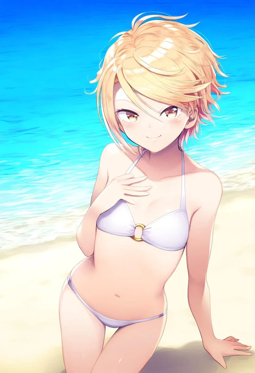 速水すみかは水着で楽しそうにしている