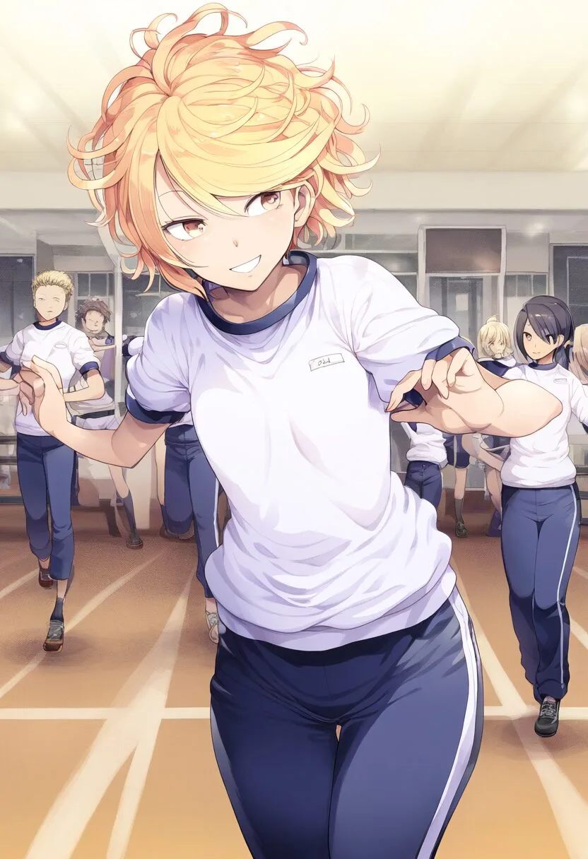 体操服のボーイッシュ女子