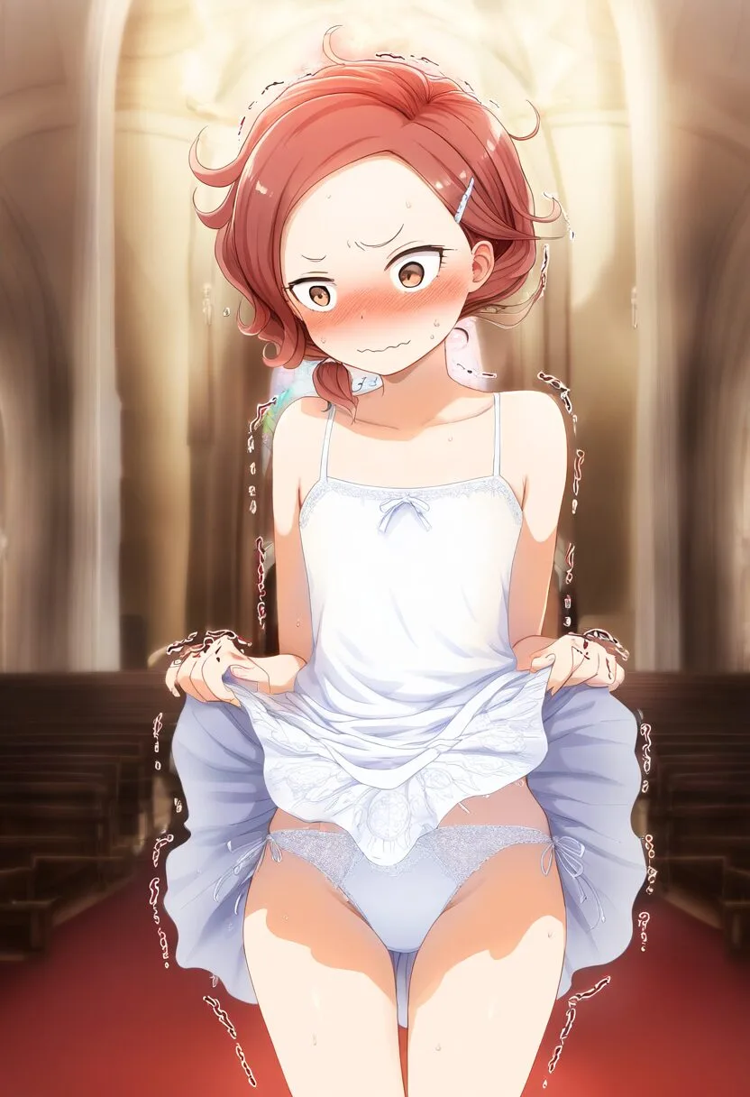 夏霧あかねはたくし上げてる