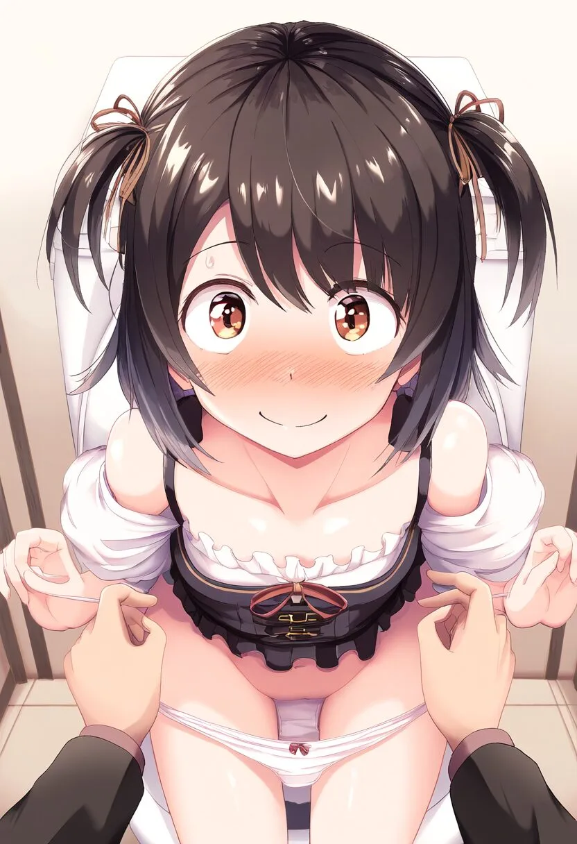 歌原みつきはパンツをおろし中