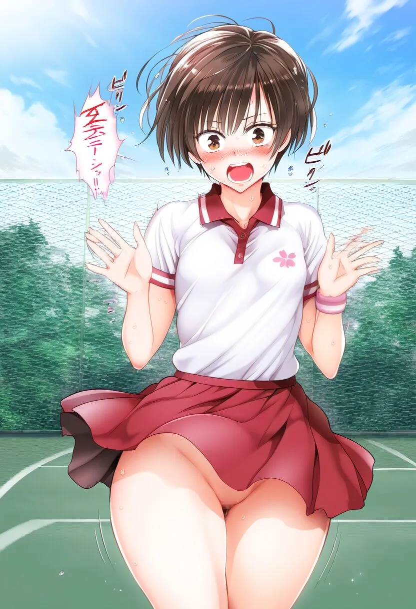 風が吹いてもノーパンで恥ずかしいリズ