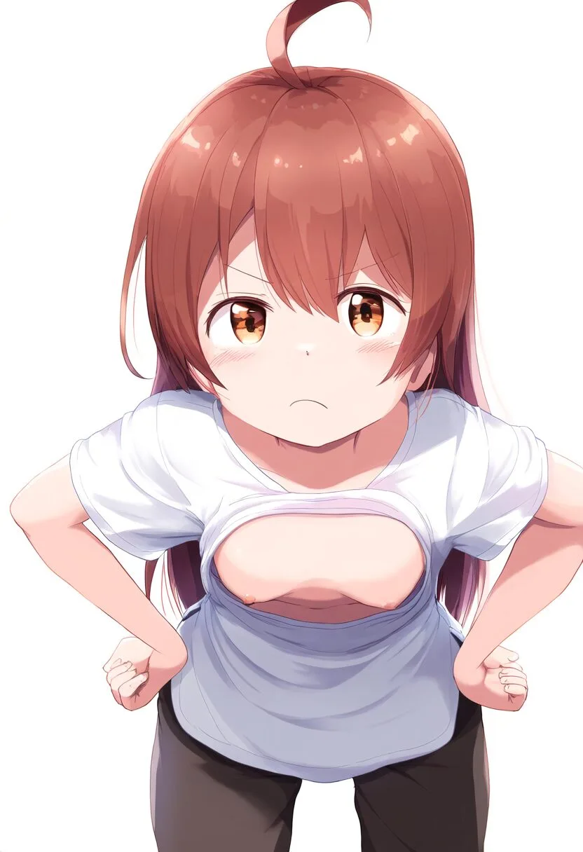 あおいは怒っているのに乳首見えてる