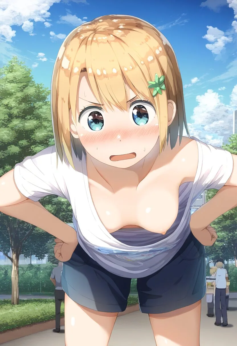 金髪で可愛い女子は怒っている